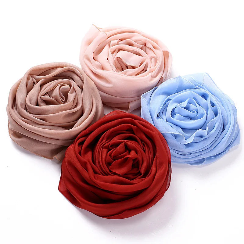 2026 Wholesale New Monochromatic Cotton Yarn Factory Big Squares Wholesale Malaysia Indonesia Cotton and Linen Turbans
