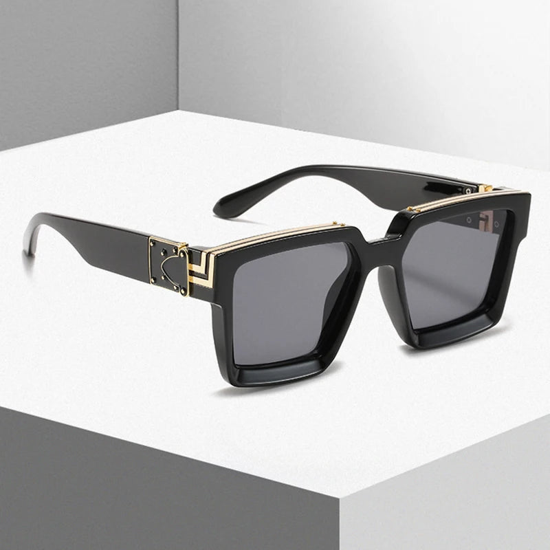 2023 Fashion Designer Sunglasses Custom Logo Trendy Luxury Women Sun Glasses Millionaire Mens Square Sunglasses Men Customizing