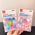 School Kids Gifts Kawaii Cute Princess Makeup Design Cartoon 3D Lipstick Eraser for Girls