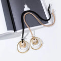 Trend Long Chains Collar Necklace Hollow Circles Suspension Pendants Decorative Goth Jewelry for Women Korean Unusual Thing 2022