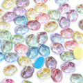 New Products Ice Shape Aurora Mocha Flat Bottom Crystal Glass Rhinestone Diy Dress Crafts