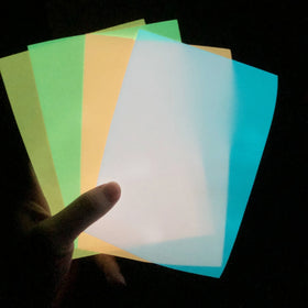 Free Sample Luminous Heat Transfer Film Vinilo Textile Glow in Dark Heat Transfer Vinyl for Luminous T-shirt Pattern