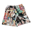 Custom Design Elastic Waist Sporty Mid Tapestry Shorts High Density Fabric Eco-Friendly