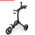 Handle Brake Push Golf Trolley With One Step EZ-Fold System  Adjust Handle . Light Weight With Free Wheels .