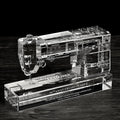 Shining Handmade 3D Laser Etched Crystal with Customized Logo for Wedding Gifts