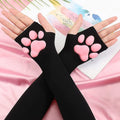 Lolita 3D Cat Paw Sleeves 3D Silicone Fingerless Gloves Lolita Hot Cute Cosplay Long Arm Sleeves