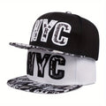 OEM Custom Unisex 100% Cotton 6-Panel Flat Bill Sports Snapback Fitted Cap Hip-hop Fashion Embroidery Logo Outdoor Beach Travel