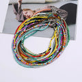 Women Bohemian Necklaces Seed Bead Necklaces Glass Beaded Choker Jewelry for Women and Girls