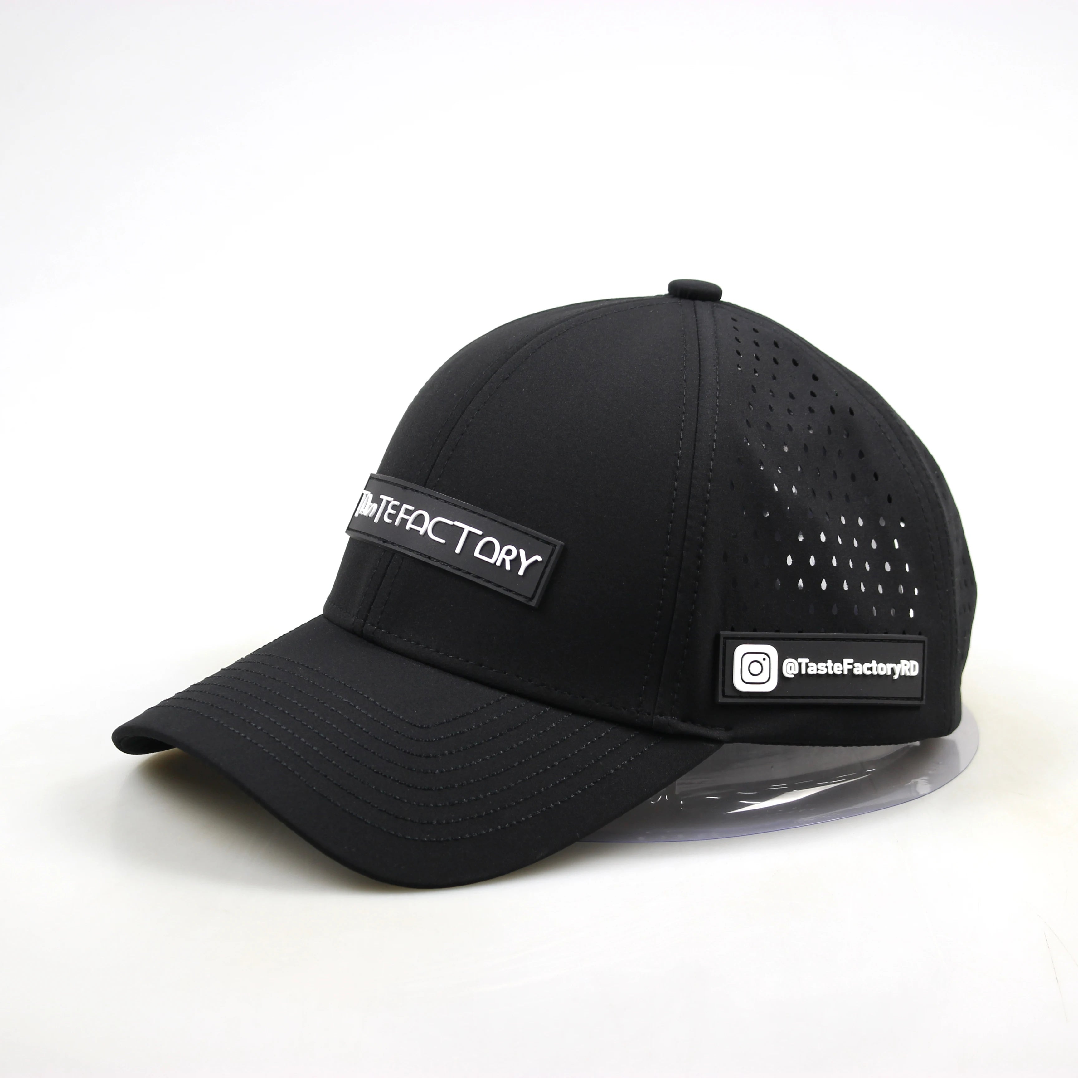 2025 Latest Trends Custom 6-Panel Sports Baseball Cap Waterproof 3D Rubber Patches for Outdoor Hiking and Sports