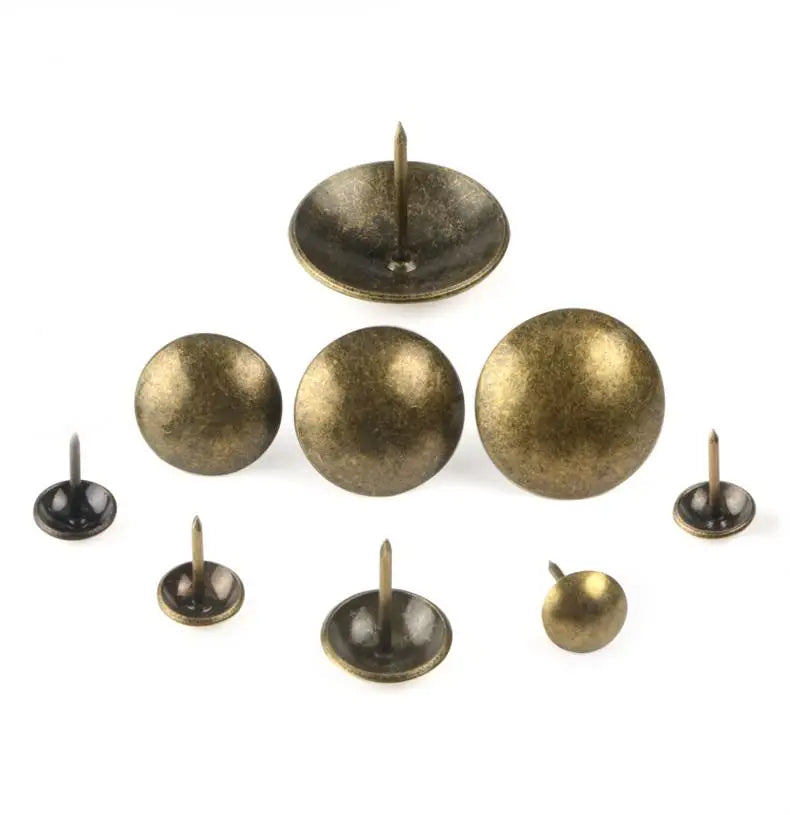 Thickened Smooth Small Bubble Nails 6mm Antique Sofa Upholstery Nails Round Head Decorative Push Pins Rivets Large Cannon Nails