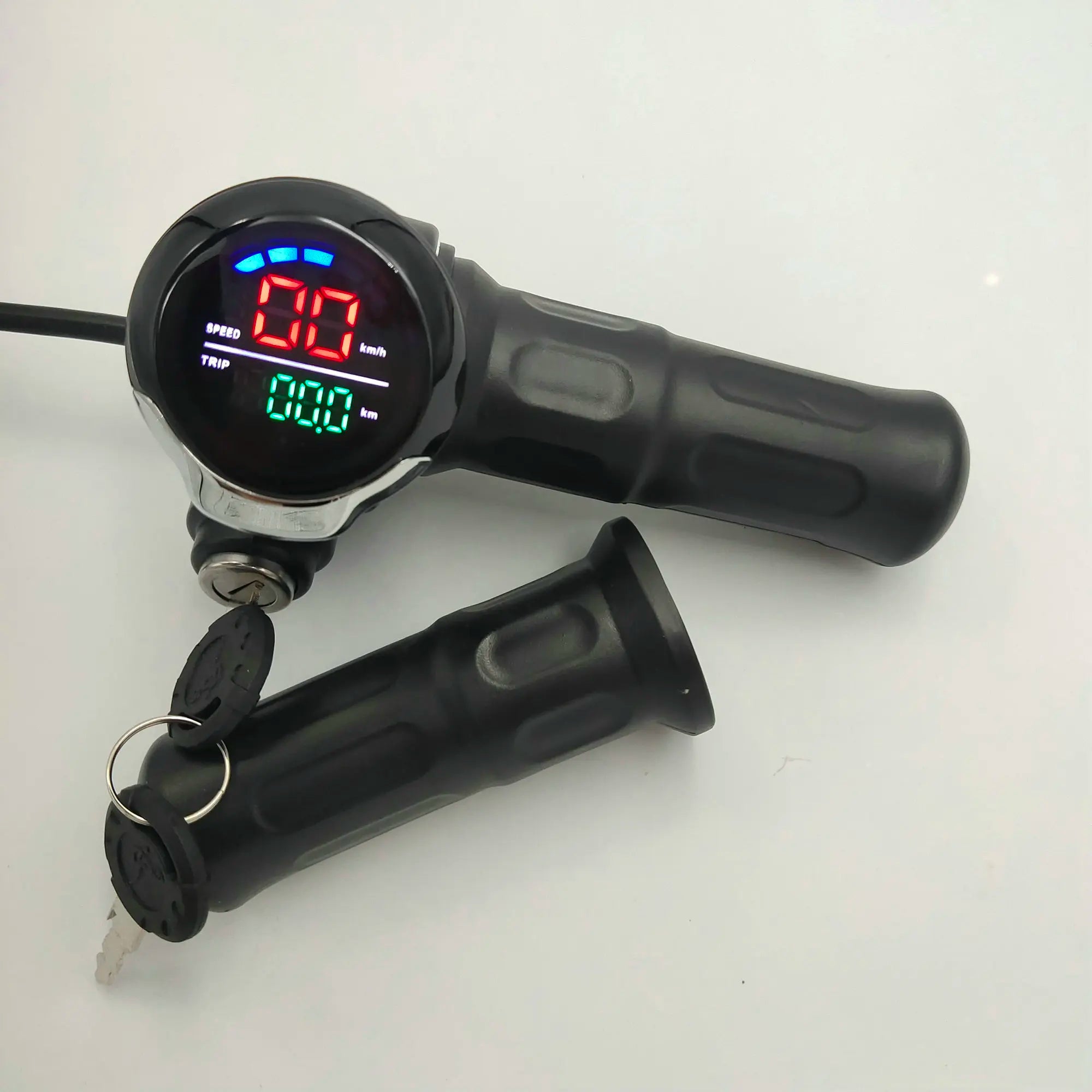 Twist Throttle With Lock+Colored Display 24v36v48v60v Speed Voltage Odometer Indicator Electric Bike Scooter MTB Tricycle Part