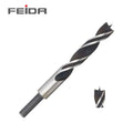 FEIDA Woodworking Twist Drill Bits Brad Point for High Speed Steel Wood Precision Dowelling Drilling with 3-Year Warranty