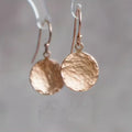 Minimalist Golden Concave and Convex Small Round Earrings for Women Simple and Elegant Geometric Circular Design N202211