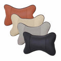Factory Price Car Neck Pillow PU Leather Breathable Mesh Auto Rest Headrest Cushion Pillow Interior Car Accessories