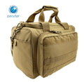 Outdoor Adventure Tactical Multi-Purpose Polyester Zipper Duffle Bag Arcuate Shoulder Strap for Range Training Gun Gear Storage