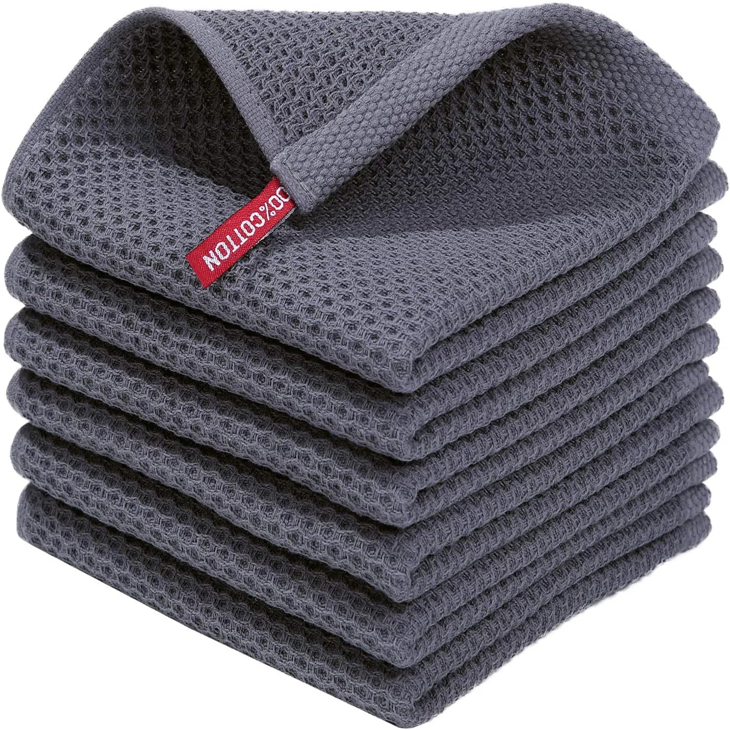Hot Selling Pure Cotton Honeycomb Waffle Kitchen square Towel Easy to Clean square Towel Wholesale