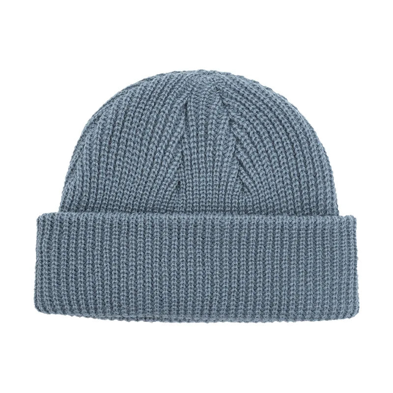 SH-0050 Classic Plaid Acrylic Knit Fisherman Beanie Cap Warm Winter Hat for Men and Women for Daily Use and Business Travel