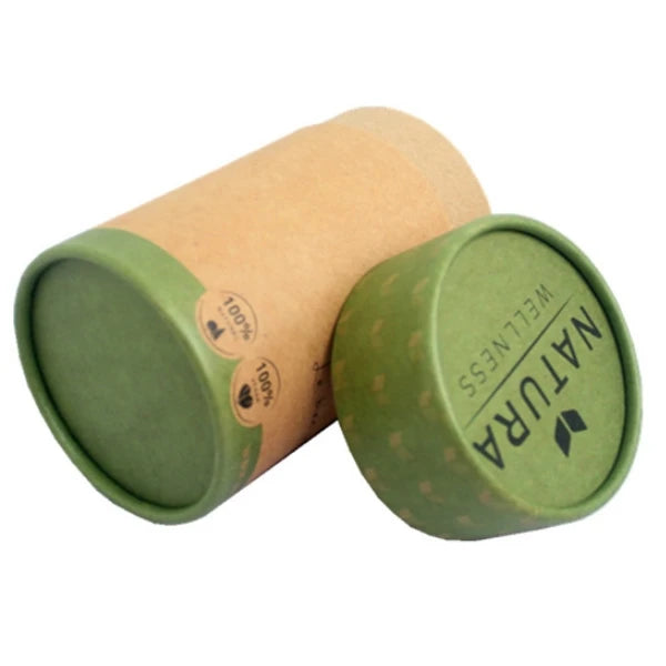 Custom Printed Cardboard Cylinder Candle Box Tea and Craft Use Paper Packaging for Round Candles