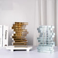Honor of Crystal K9 Crystal Handmade Wedding Transparent Crystal Glass Flower Vase