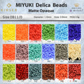 Miyuki Delica Beads 1.6 mm [21 Color Matte Opaque 2 ]10g Pack
