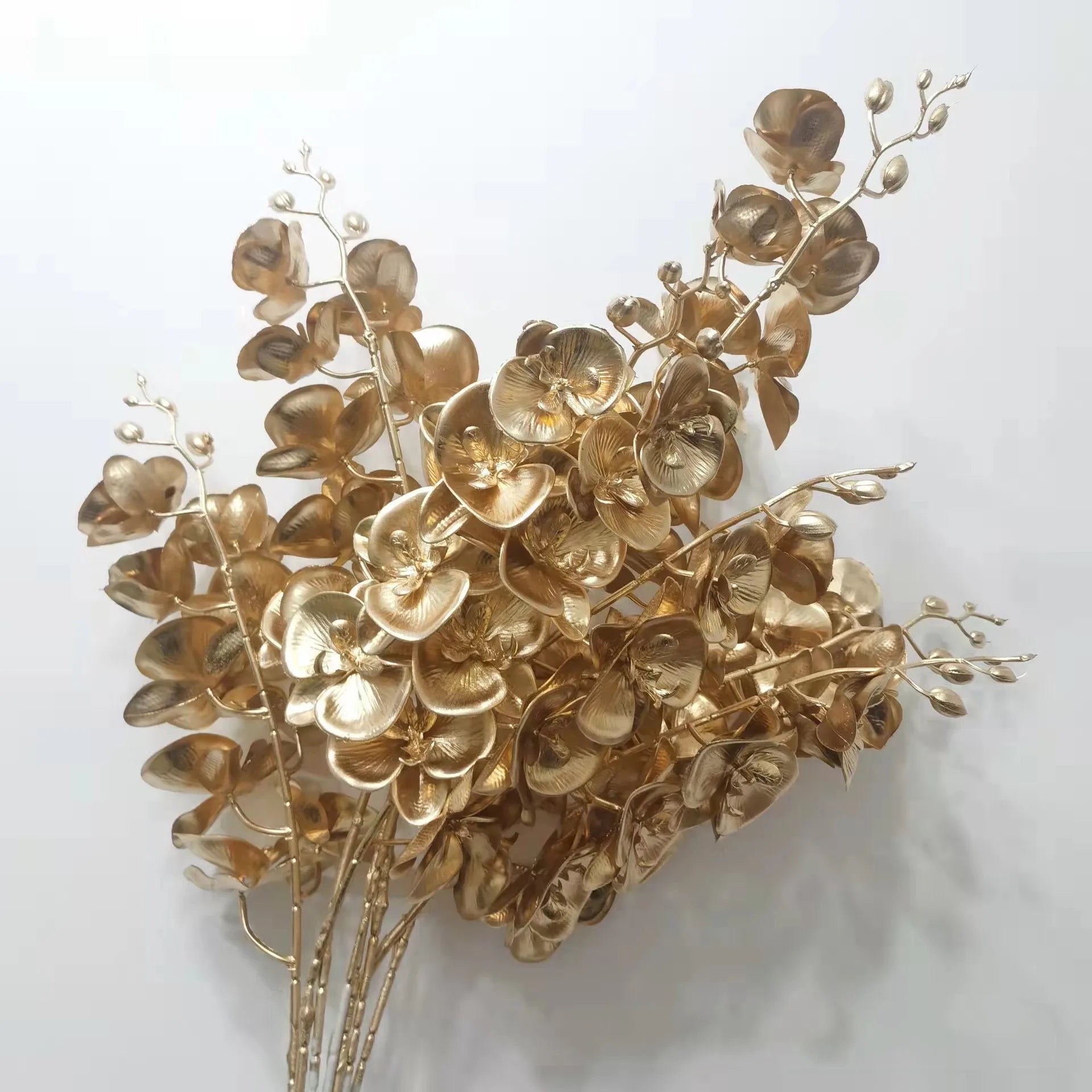 N437 Other Decorative Flowers and Plants New Artificial Flower Artificial Yellow Flowers  Artificial Home Orchid