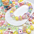 DIY Handmade Colorful Acrylic Beads 3D Handmade Beaded for Accessories and Decoration