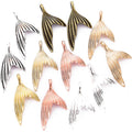 YuenZ Tail Fish Charms Alloy Metal Mermaid Pendant for DIY Necklace Earring Handmade Jewelry Accessories Making 29X15mm D7145