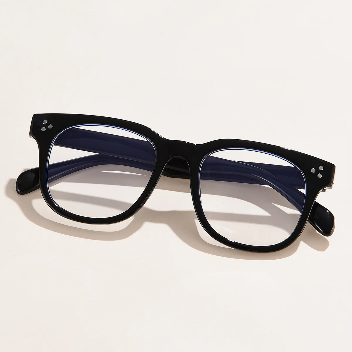 Black Anti Blue Light Blocking Glasses square Frame Eyeglasses Frames 2022