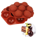Bpa Free 7 Holes Semi Sphere Round Baking Silicone Mold for Chocolate Bomb Jelly Cake Dome Mousse
