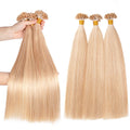 Wholesale 100% Virgin Human Hair Double Drawn Raw U Tip Keratin Blonde Human Hair Extensions
