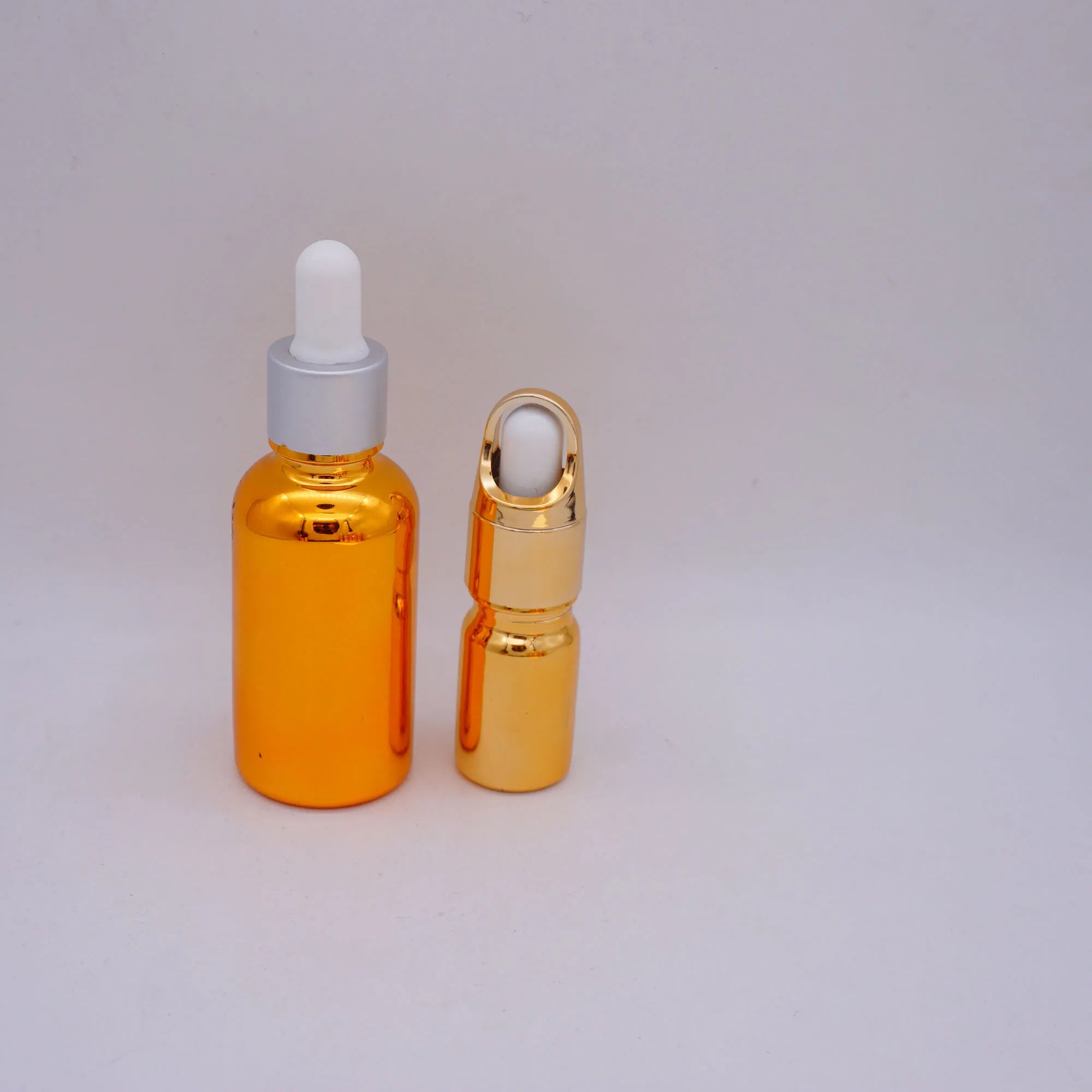 1 Ounce Electroplate Gold 10 ml Tincture Bottles for Essential Oil