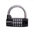 Modern 5-Digit Security Padlock for School Gym Outdoor Shed Locker Bike Case Luggage Combination Lock with High Security