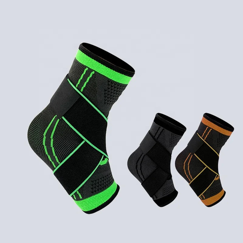 Knitting Compression Ankle Support With Adjustable Straps for Tendon Support and Plantar Fasciitis