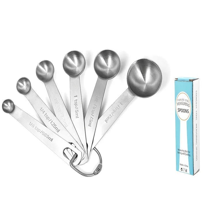 Wholesale Stainless Steel Measuring Spoons Set of 7 for Measuring Dry and Liquid Ingredients