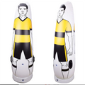 Customized Durable Inflatable Soccer Goal Human Wall Air Football Dummy Tumbler Training Equipment White/Black 180cm