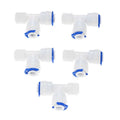 1/4"  3/8"   1/2" BSP Male Thread  Plumbing Tee Type Joint Pipe Tube Pipe Fittings  Reverse Osmosis System Connector