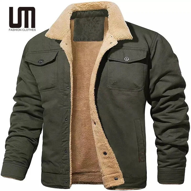 Liu Ming Wholesale Brand New Products Autumn Winter Men Fashion Casual Windproof Warm Thick Fleece Outwear Jacket