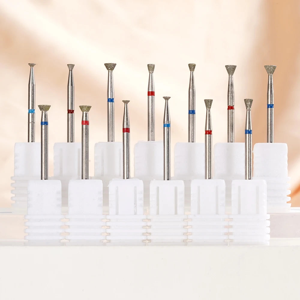 3/32'' All Sizes Diamond Nail Drill Bits UFO Shape Cuticle Care Manicure Diamond Burr Wholesale