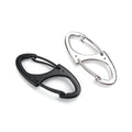Alloy Tip 8-sharped Classic Mini Simple Spring Fob Quickly Hung Carabiner Keychain Type Fastener Buckle