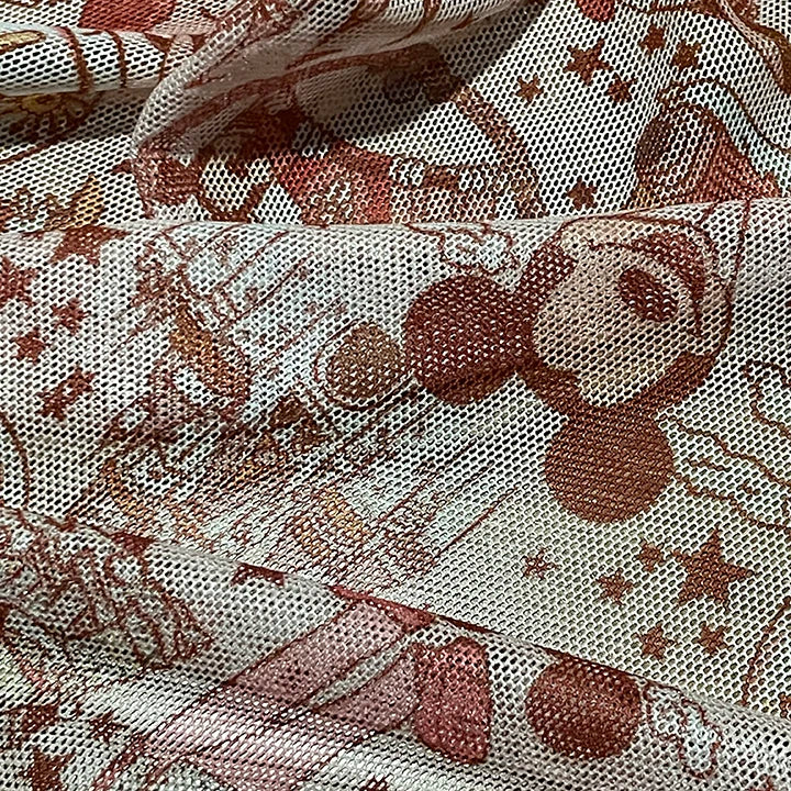 New Fashion Very Light Weight Sublimation Digital Printing Stretch Mesh Fabric