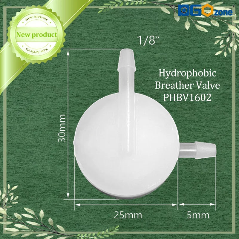 DGOzone 1/8 Non Return Valve New Flat Design Product Hydrophobic & Breathable Valves