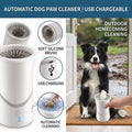 Automatic Dog Paw Washer Cup USB Rechargeable Pet Foot Cleaner with Soft Silicone Brush for Outdoor Grooming