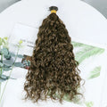 Wholesale Water Curly Tips Human Hair Extension Micro Link I Tip Hair Extensions Human Hair Extension for White Women