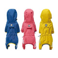 Dog Pet Raincoat Four-legged All-inclusive Breathable Pet Clothing Leisure Outdoor Dog Clothing Spring and Summer Cartoon Solid