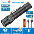 Trustfire T21R Aluminium Alloy Torch 2600Lm Type C Rechargeable Flashlight Camping Hunting Tactical Hand Light Led Flashlight