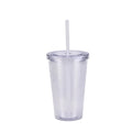 16oz 22oz Double Walled Reusable Insulated Acrylic clear Plastic Tumblers Coffee Mug Custom With Lid and Straw
