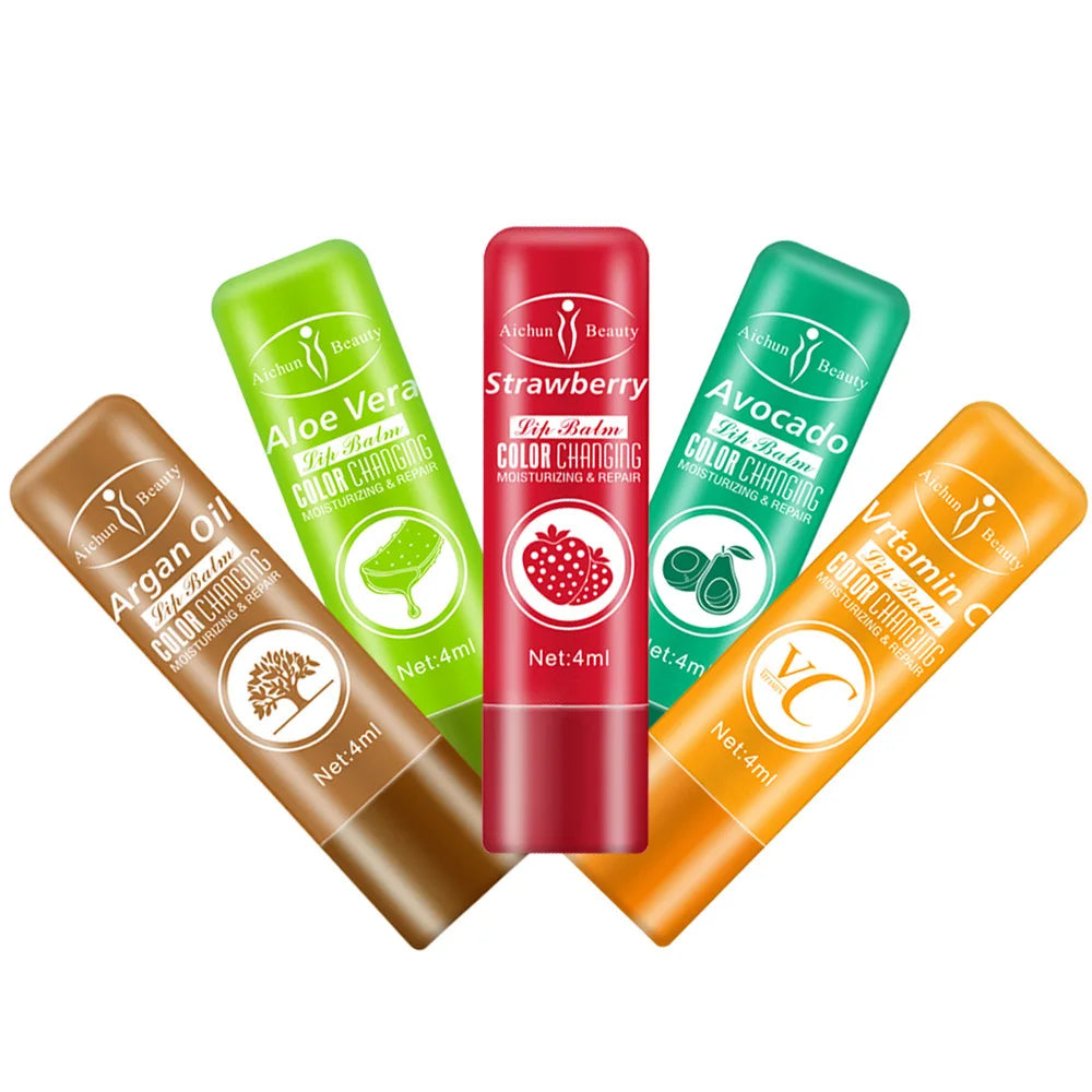 Private Label Natural Lip Care Protect Fine Lines Aging Luxury Color Changing Lip Balm