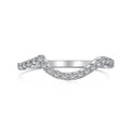 Dylam Diamond Wedding Anniversary Band for Women Eternity Round Diamond Round Cut 5A Zirconia Promise Engagement Ring