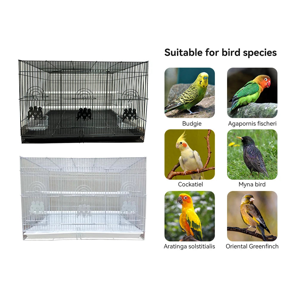 China Metal Wire Panels Carrier Nest Box Opening Portable Budgerigar Aibaoer Bajri Hi World Birds Cage Breeding Breathable