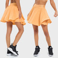 SHINBENE Custom Logo Women's High Waist Golf Skirts 2in1 Pleated Tennis Skirt Built in Shorts
